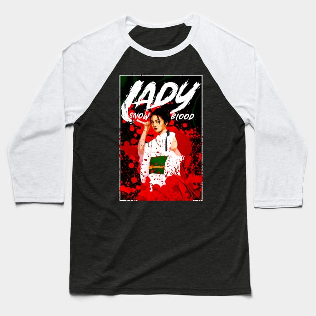 Lady Snowblood Baseball T-Shirt by Jack Calvin Wolfe Illustrations